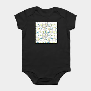 Cats Reading Books Baby Bodysuit